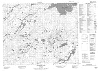 053B05 Shinbone Lake Canadian topographic map, 1:50,000 scale