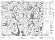053C05 Critchell Lake Canadian topographic map, 1:50,000 scale