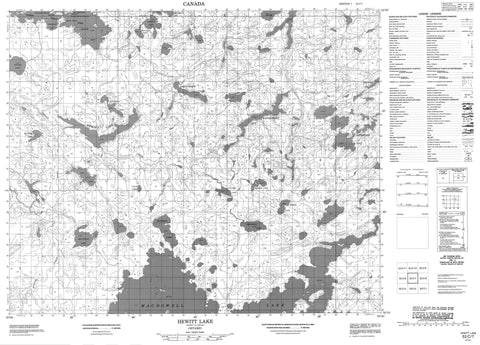 053C07 Hewitt Lake Canadian topographic map, 1:50,000 scale