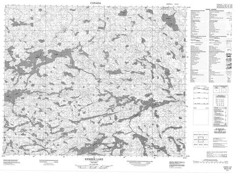 053C12 Kember Lake Canadian topographic map, 1:50,000 scale