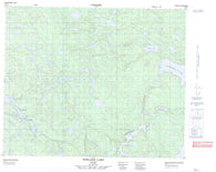 053D16 Borland Lake Canadian topographic map, 1:50,000 scale