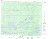 053E02 Gorman Lake Canadian topographic map, 1:50,000 scale