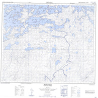 053E09 Benson Bay Canadian topographic map, 1:50,000 scale
