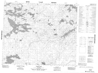 053E11 Wass Lake Canadian topographic map, 1:50,000 scale