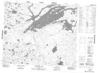 053E12 Bigstone Lake Canadian topographic map, 1:50,000 scale