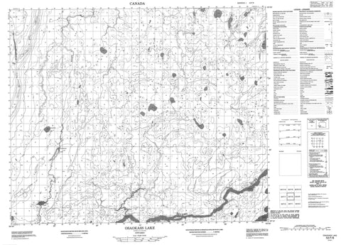 053F08 Osaokass Lake Canadian topographic map, 1:50,000 scale
