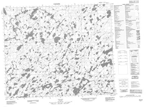 053G08 No Title Canadian topographic map, 1:50,000 scale