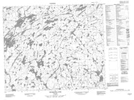 053G10 Bearbone Lake Canadian topographic map, 1:50,000 scale