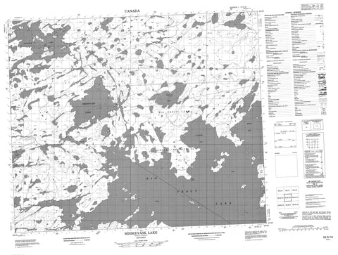 053G16 Misikeyask Lake Canadian topographic map, 1:50,000 scale