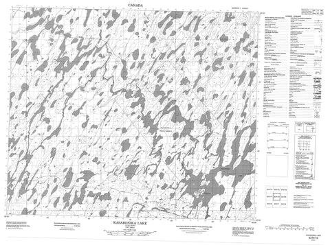 053H10 Kasabonika Lake Canadian topographic map, 1:50,000 scale
