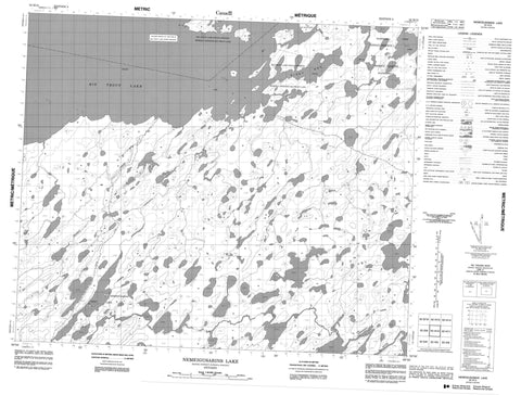 053H12 Nemeigusabins Lake Canadian topographic map, 1:50,000 scale