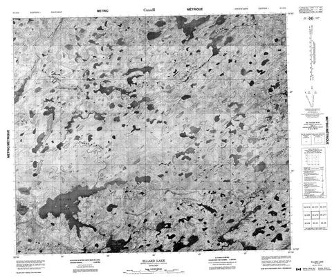 053J12 Ellard Lake Canadian topographic map, 1:50,000 scale