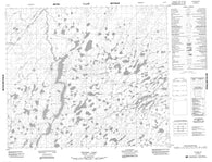 053J13 Yelling Lake Canadian topographic map, 1:50,000 scale