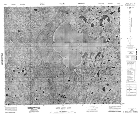 053K01 Little Sachigo Lake Canadian topographic map, 1:50,000 scale