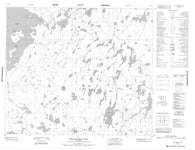 053K12 Pesanapisko Lake Canadian topographic map, 1:50,000 scale