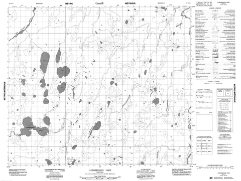 053K15 Atikamaykus Lake Canadian topographic map, 1:50,000 scale