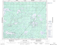 053K Stull Lake Canadian topographic map, 1:250,000 scale
