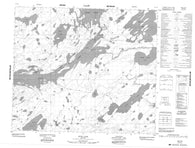 053L15 Knee Lake Canadian topographic map, 1:50,000 scale