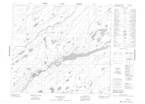 053M09 Stupart Lake Canadian topographic map, 1:50,000 scale