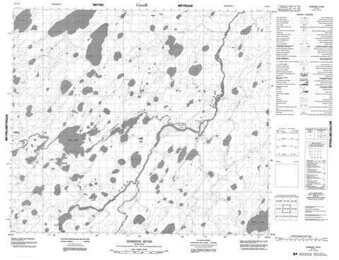 053N04 Semmens River Canadian topographic map, 1:50,000 scale