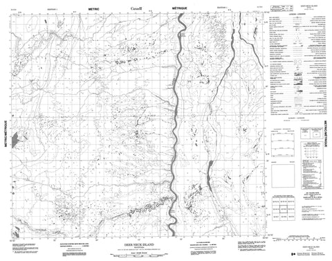 053N09 Deer Neck Island Canadian topographic map, 1:50,000 scale