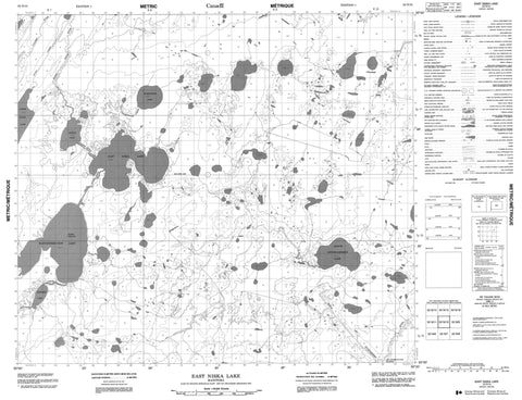 053N10 East Niska Lake Canadian topographic map, 1:50,000 scale