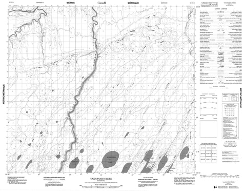053N14 Yakawosis Creek Canadian topographic map, 1:50,000 scale