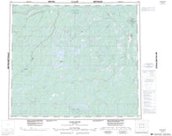053N Gods River Canadian topographic map, 1:250,000 scale