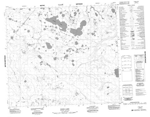 053O16 Hosea Lake Canadian topographic map, 1:50,000 scale