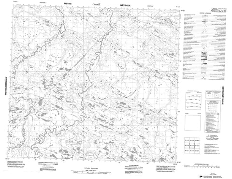 054A11 No Title Canadian topographic map, 1:50,000 scale