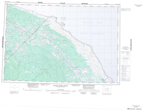 054A Black Duck River Canadian topographic map, 1:250,000 scale