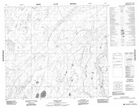 054B04 Pryor Lake Canadian topographic map, 1:50,000 scale