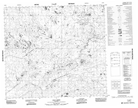 054B06 Kiln Creek Canadian topographic map, 1:50,000 scale