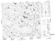 054B08 Forsberg Lake Canadian topographic map, 1:50,000 scale