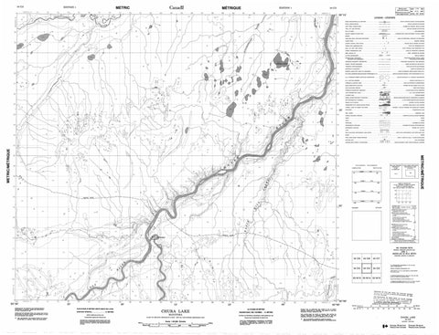 054C03 Chura Lake Canadian topographic map, 1:50,000 scale
