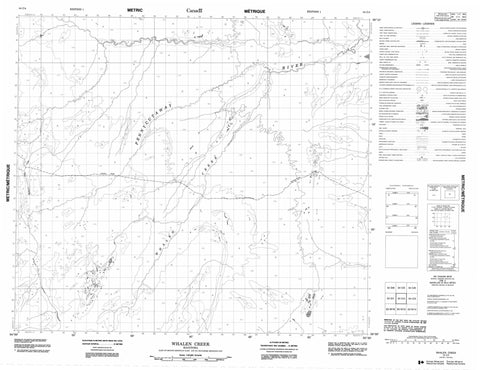 054C04 Whalen Lake Canadian topographic map, 1:50,000 scale