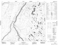 054C07 Caruso Lake Canadian topographic map, 1:50,000 scale
