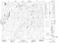 054C08 Robidoux Lake Canadian topographic map, 1:50,000 scale
