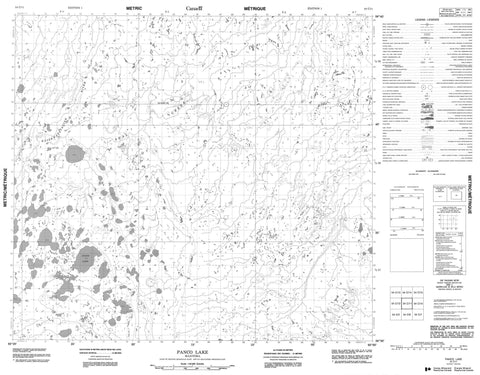 054C11 Panco Lake Canadian topographic map, 1:50,000 scale