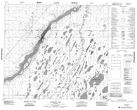 054C12 Merrick Lake Canadian topographic map, 1:50,000 scale