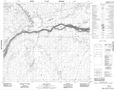 054C14 Deer Island Canadian topographic map, 1:50,000 scale