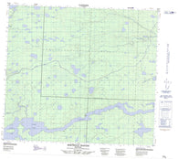 054D05 Birthday Rapids Canadian topographic map, 1:50,000 scale