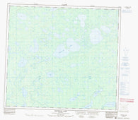 054D14 Whitecap Lake Canadian topographic map, 1:50,000 scale