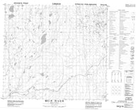 054D16 Weir River Canadian topographic map, 1:50,000 scale