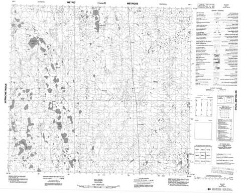 054E01 Silcox Canadian topographic map, 1:50,000 scale