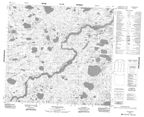 054E05 Mountain Rapids Canadian topographic map, 1:50,000 scale