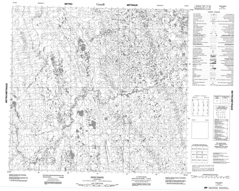 054E08 Herchmer Canadian topographic map, 1:50,000 scale