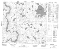 054E11 Bradshaw Lake Canadian topographic map, 1:50,000 scale