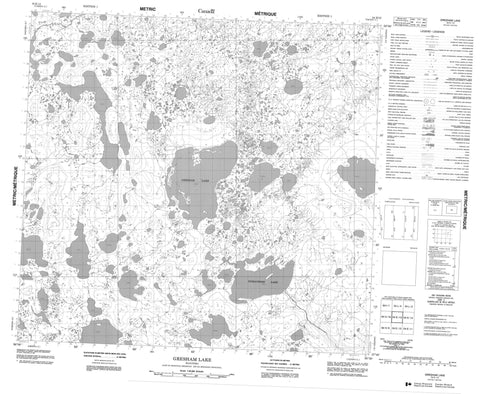 054E13 Gresham Lake Canadian topographic map, 1:50,000 scale