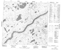 054E14 Braden Lake Canadian topographic map, 1:50,000 scale